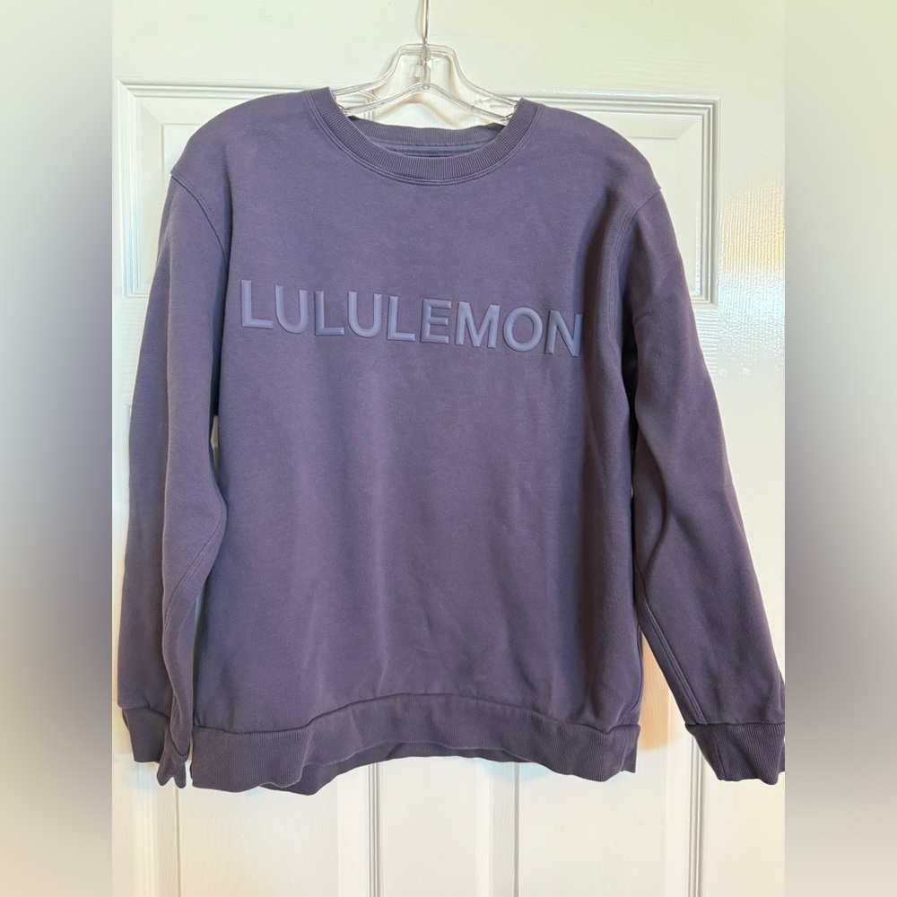 lululemon athletica Steady State Crewneck in Deep Purple